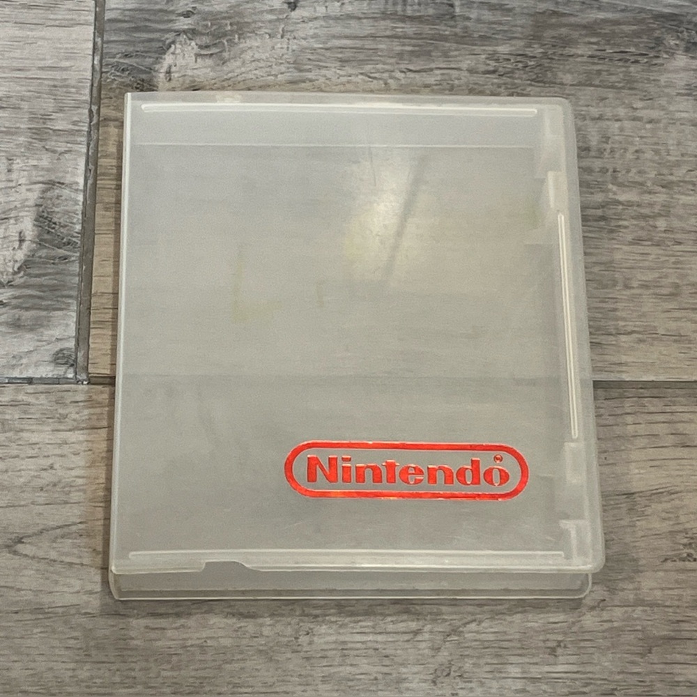 Original Official‎ Nintendo NES Plastic Game Case Clear - Not Mint